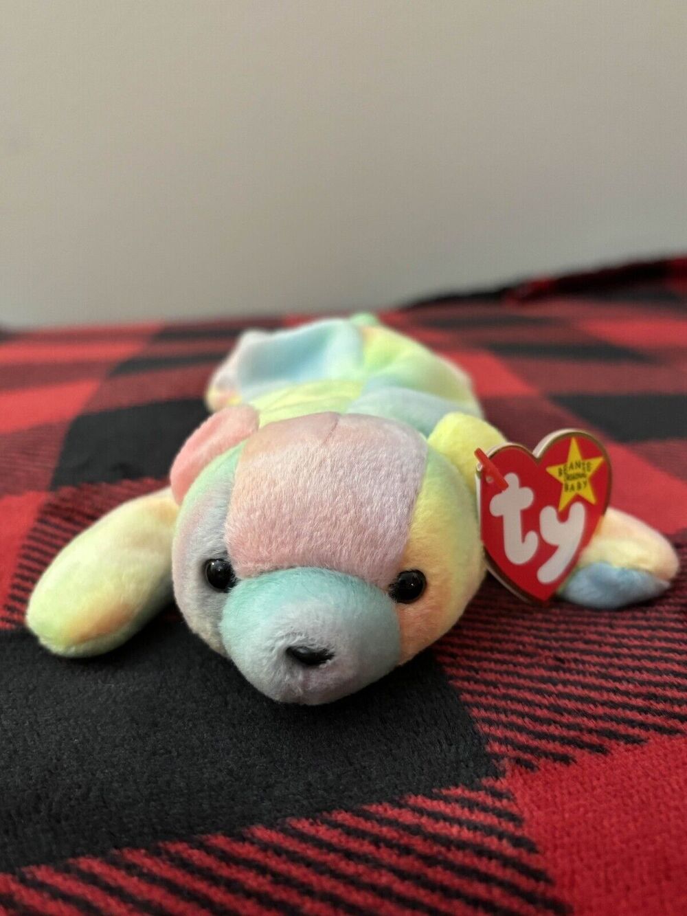 1998 Ty Sammy the Bear 4215 Beanie Baby 8" Colorful Plush Toy  Stuffed Animal